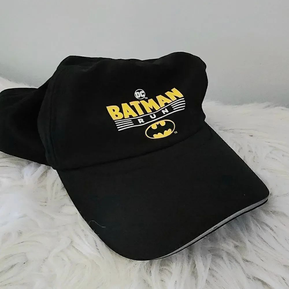 DC batman run trucker hat ball cap adjustable